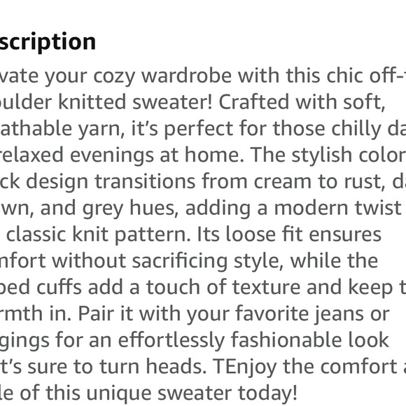 Colorblock Off-Shoulder Sweater - Picture 5 of 5